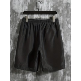 Vertical Striped Men's 2Pcs Outfits, Casual Camp Collar Lapel Button Up Short Sleeve Shirts And Drawstring Shorts Set For Summer, Men's Clothing Vacation Loungewear