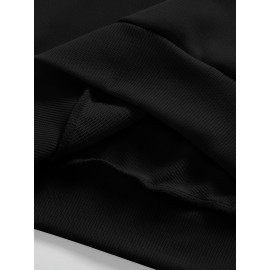 Men's Pullover Round Neck Long Sleeve Sweatshirt Letter 